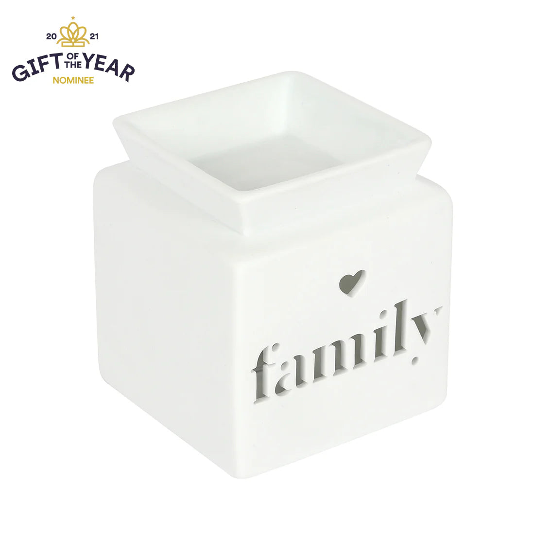 White Cut Out Oil Burner