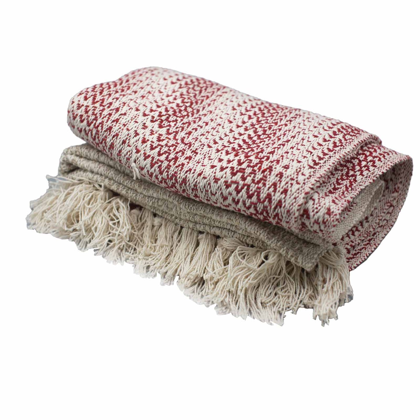 Boho Comfort Throws - 140x200cm - Ruby Two Tone