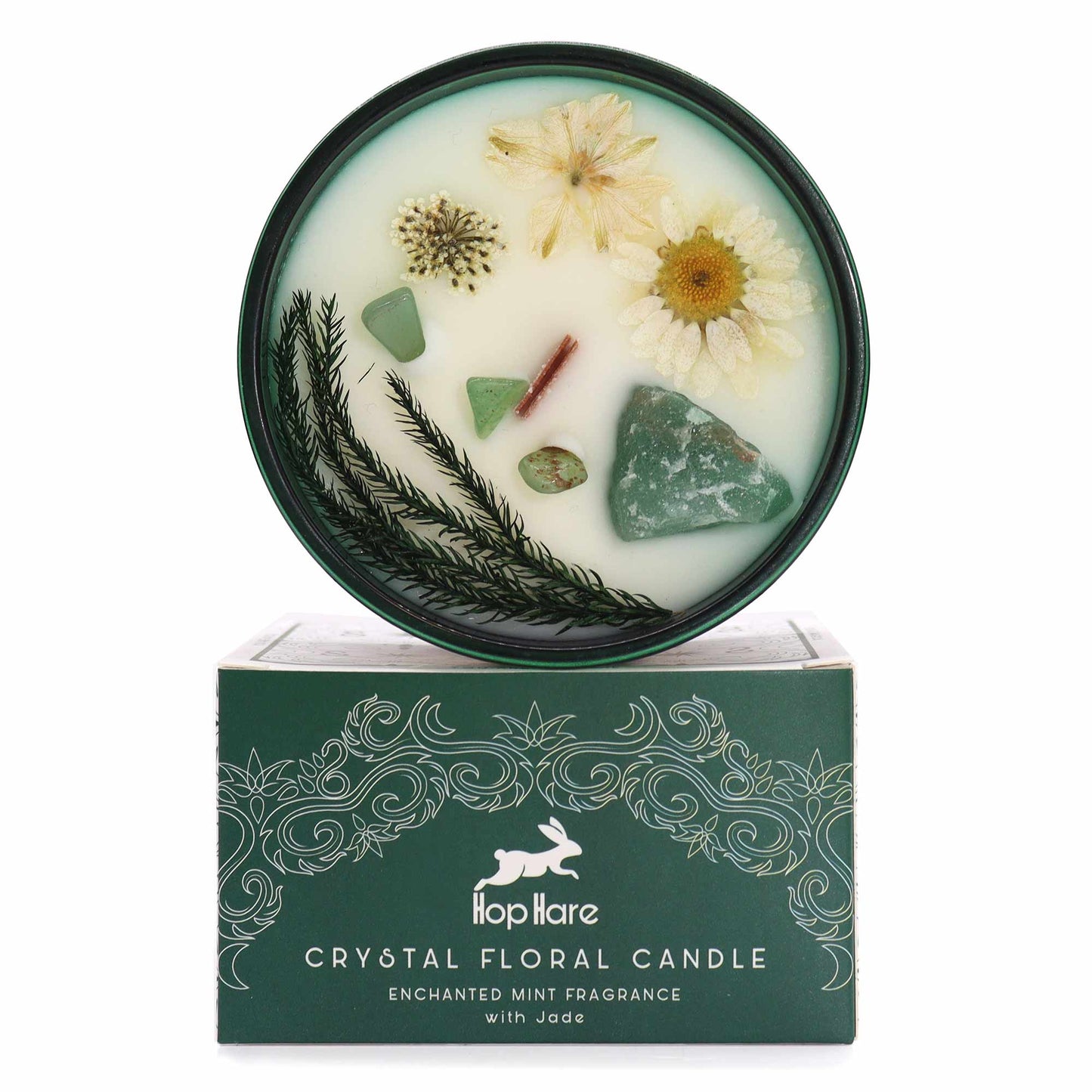 Hop Hare Crystal Magic Flower Candles