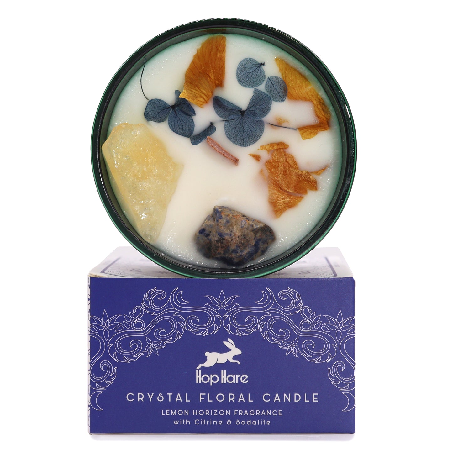 Hop Hare Crystal Magic Flower Candles