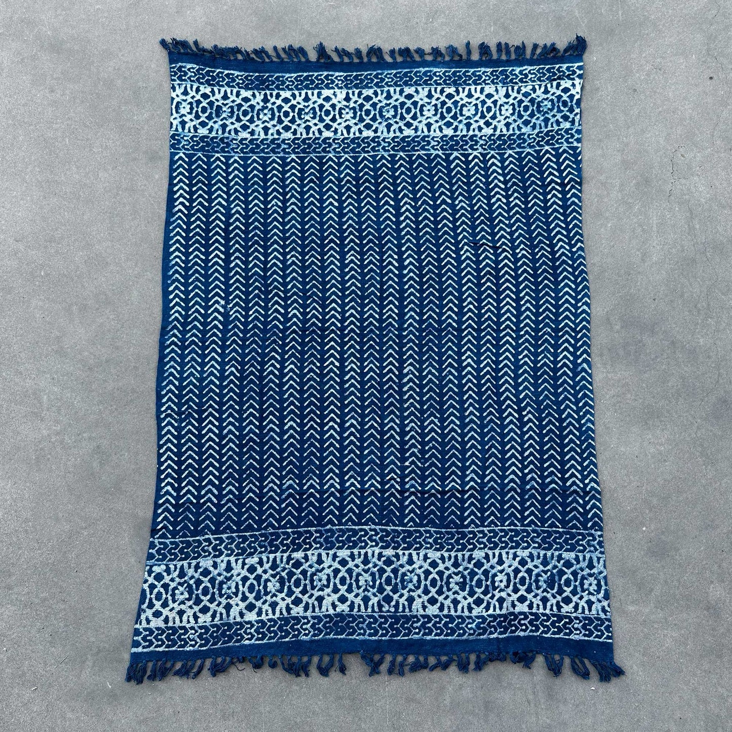 Handmade Indigo Throw - 170x120cm - Seedha Arrows