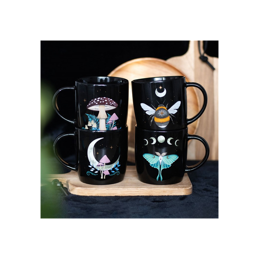 Set of 4 Dark Forest Mugs