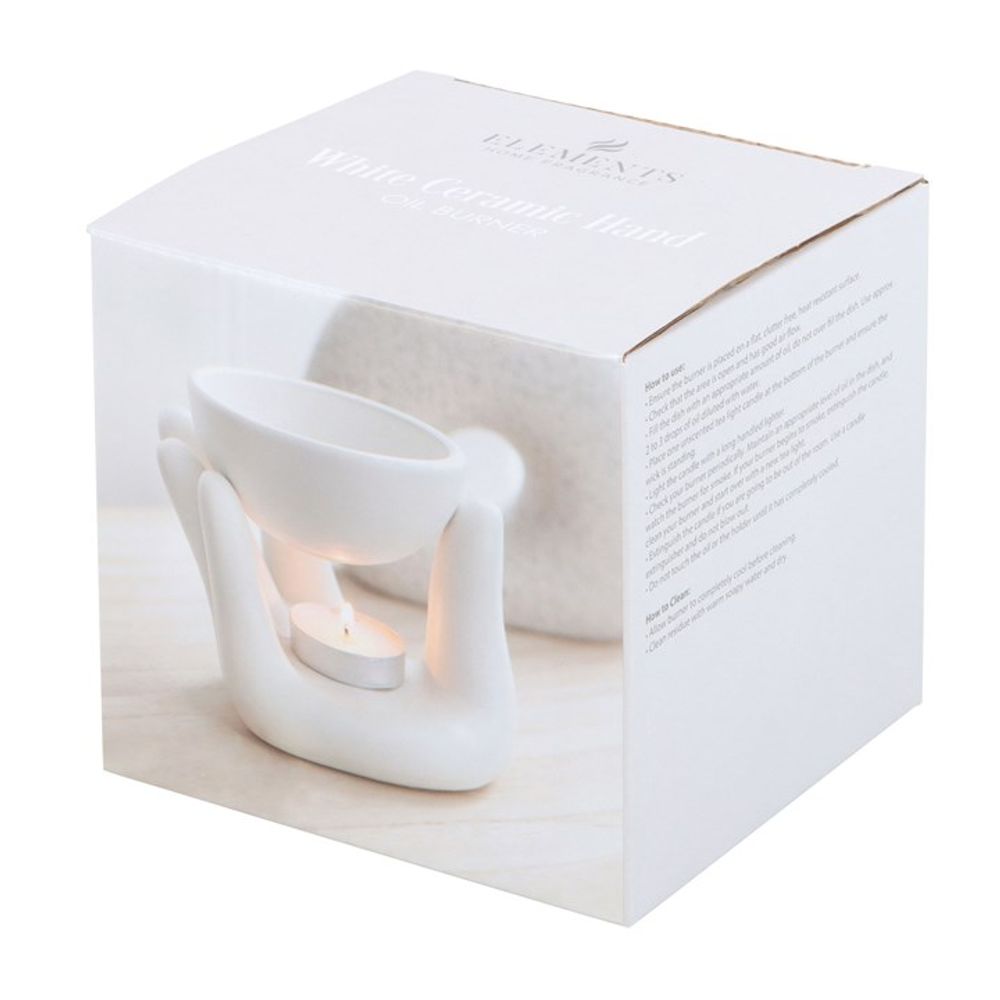 White Hand Ceramic Oil Burner