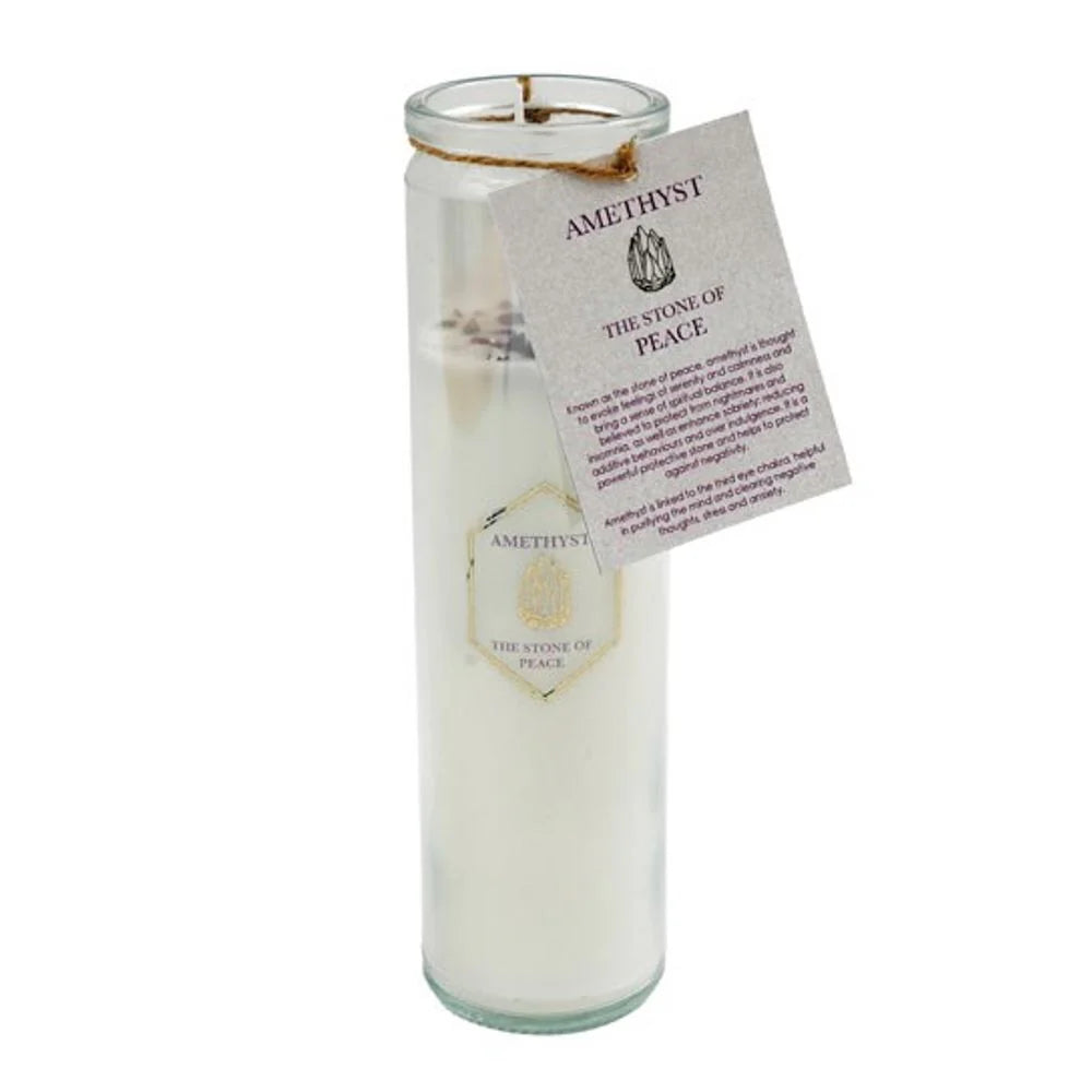 Tube Candles with Crystals