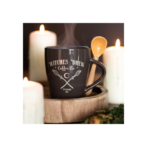 Witches Brew Coffee Co. Mug and Spoon Set