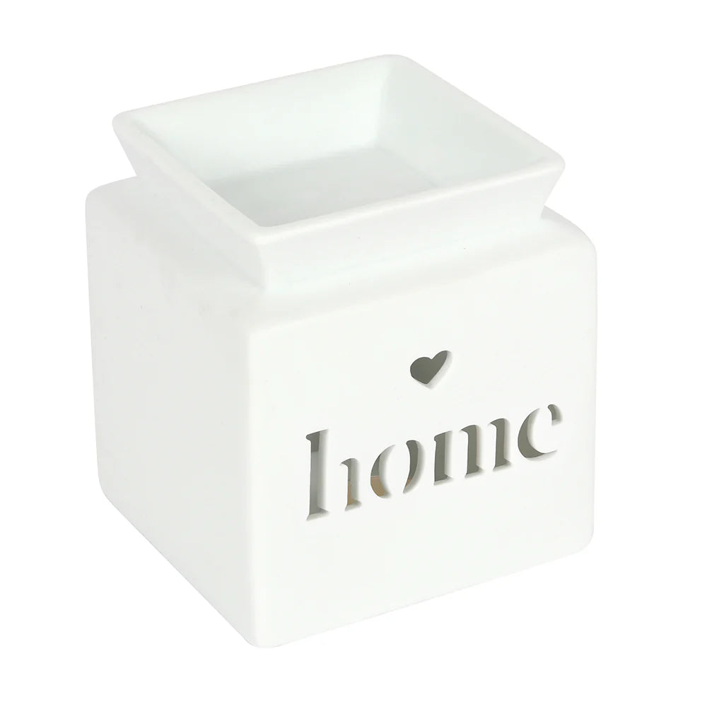 White Cut Out Oil Burner