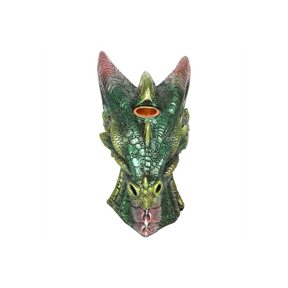 Large Green Dragon Head Backflow Incense Burner