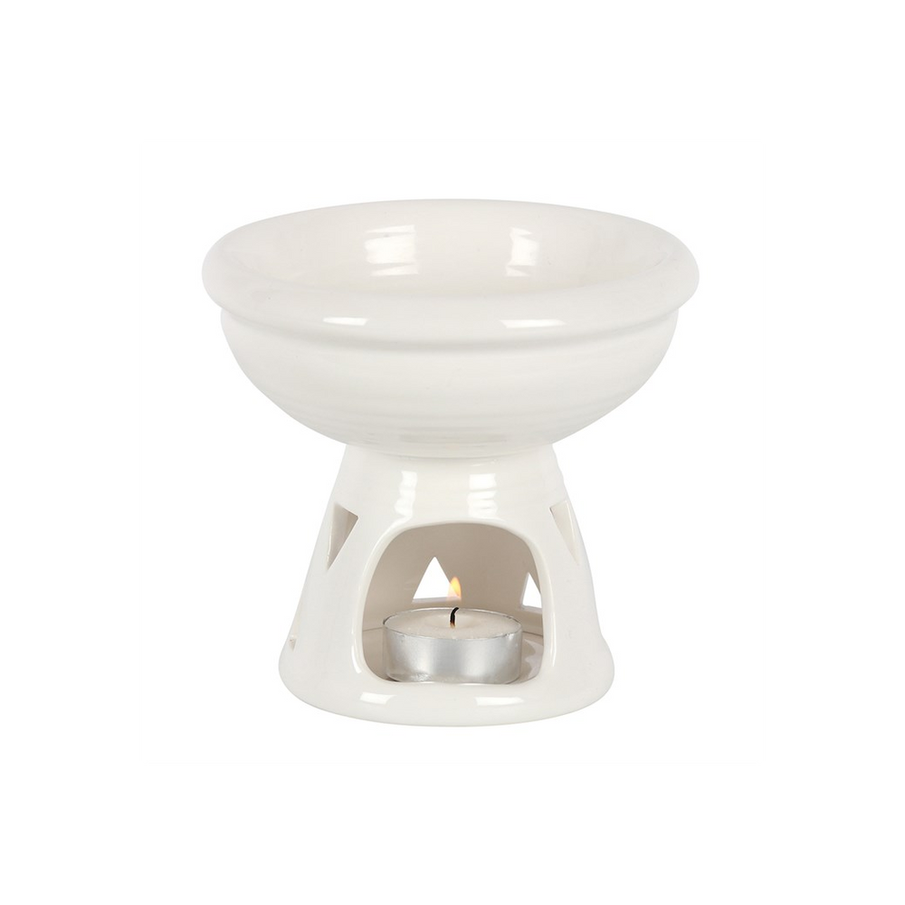 Off White Deep Bowl Oil Burner