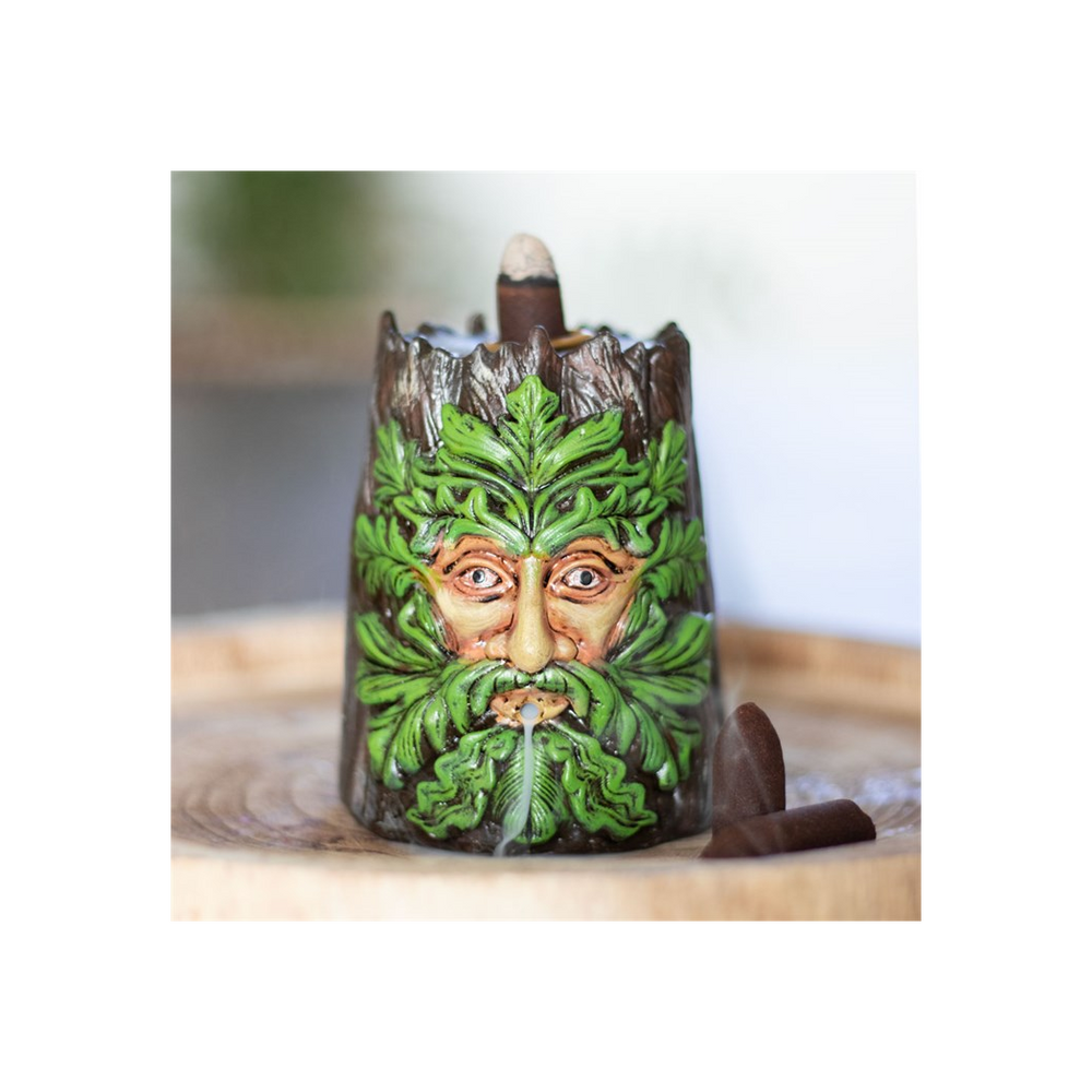 Spirit of the Trees Green Man Backflow Incense Burner