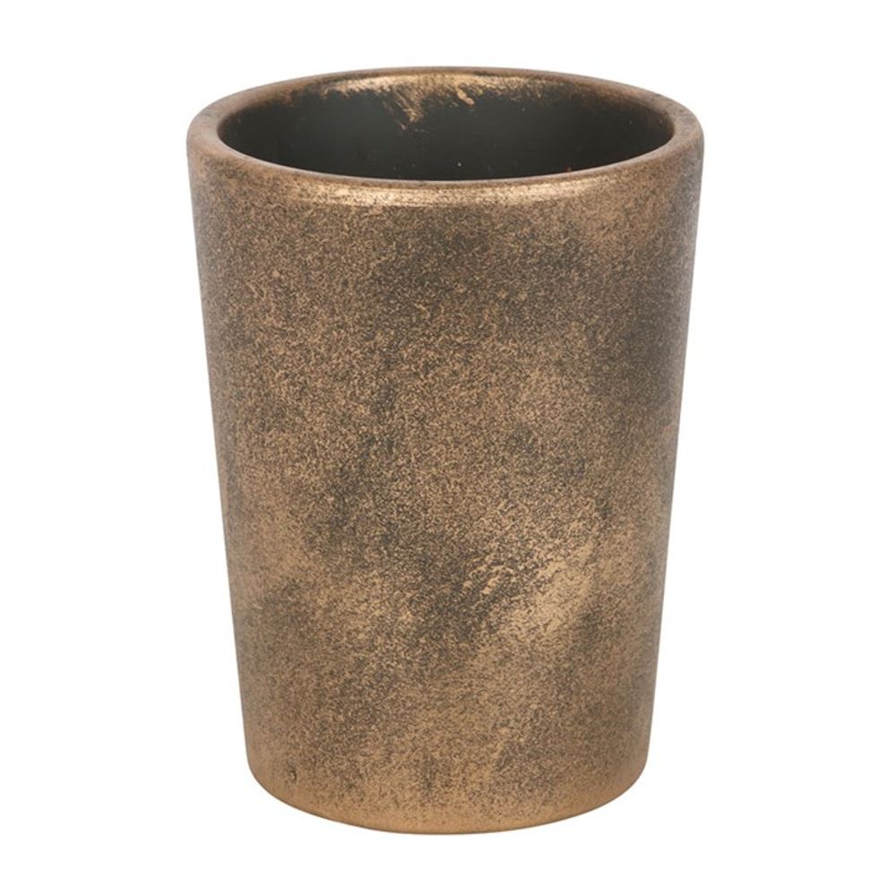 Tree of Life Bronze Terracotta Plant Pot by Lisa Parker