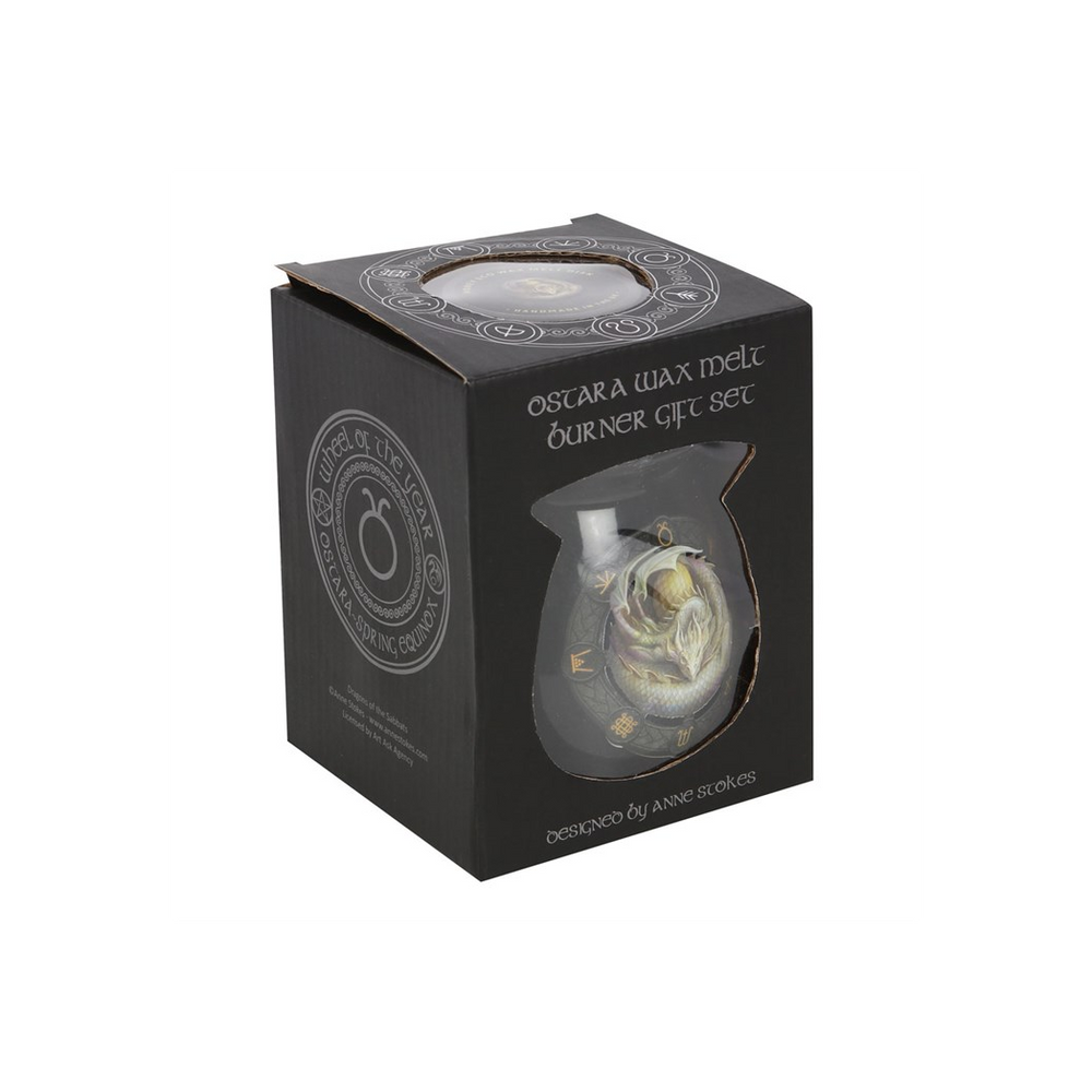 Ostara Wax Melt Burner Gift Set by Anne Stokes