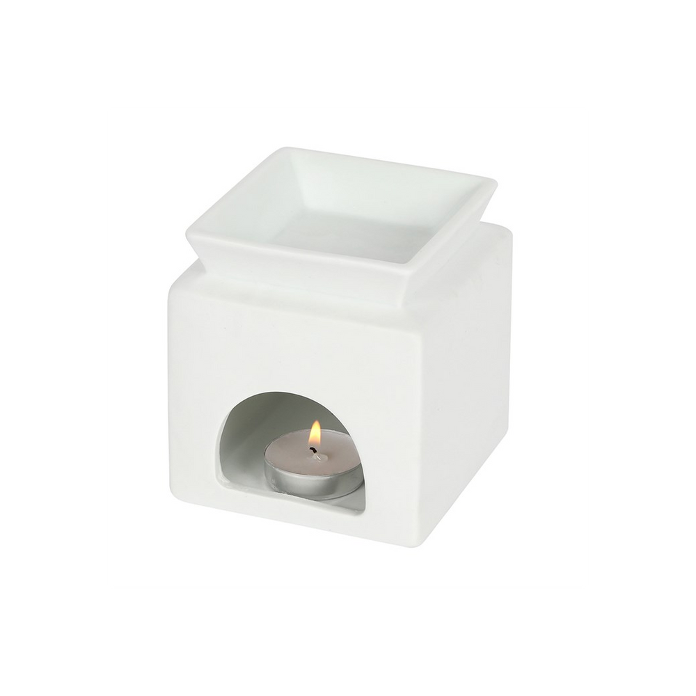 White Cut Out Oil Burner