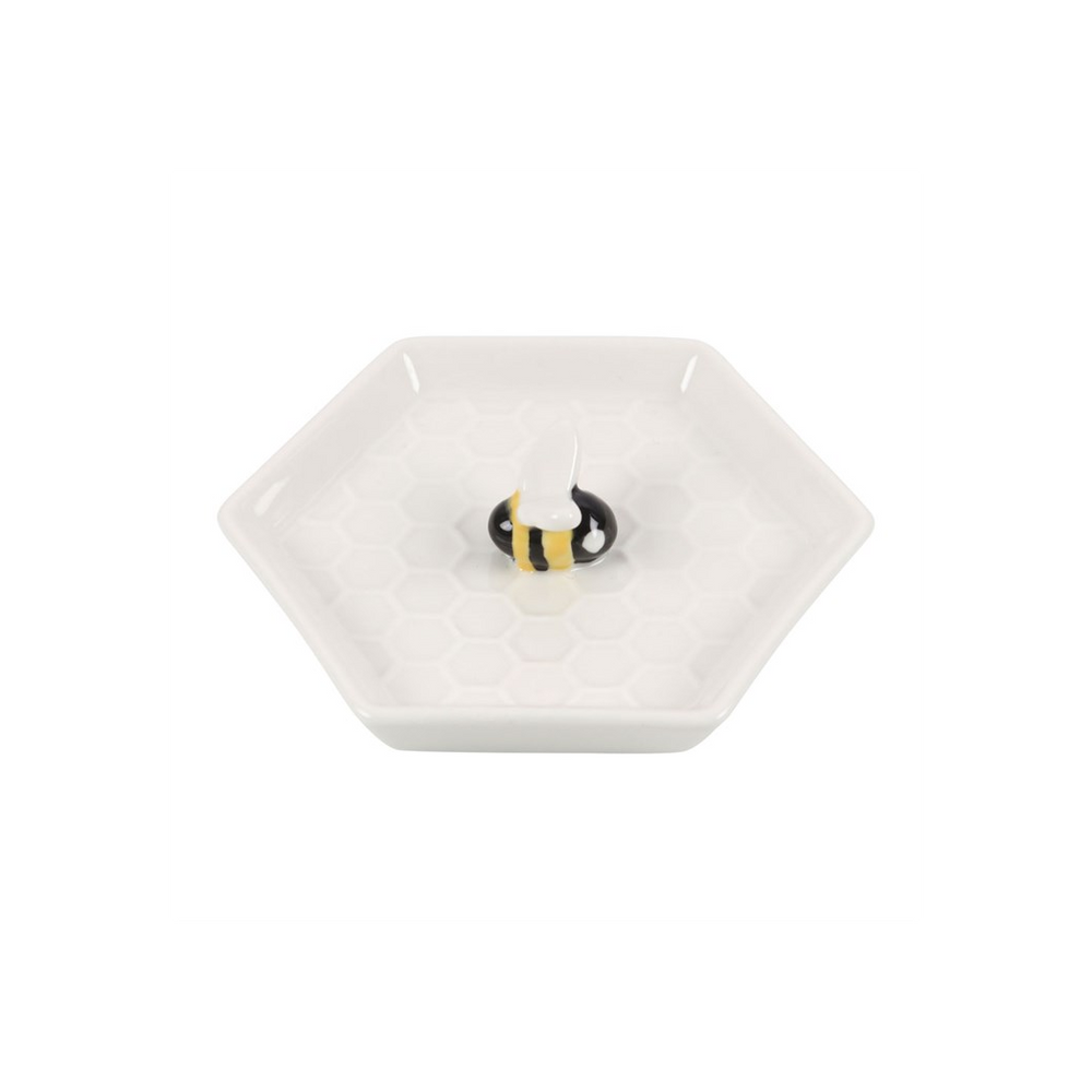 Bee Hexagonal Trinket Dish