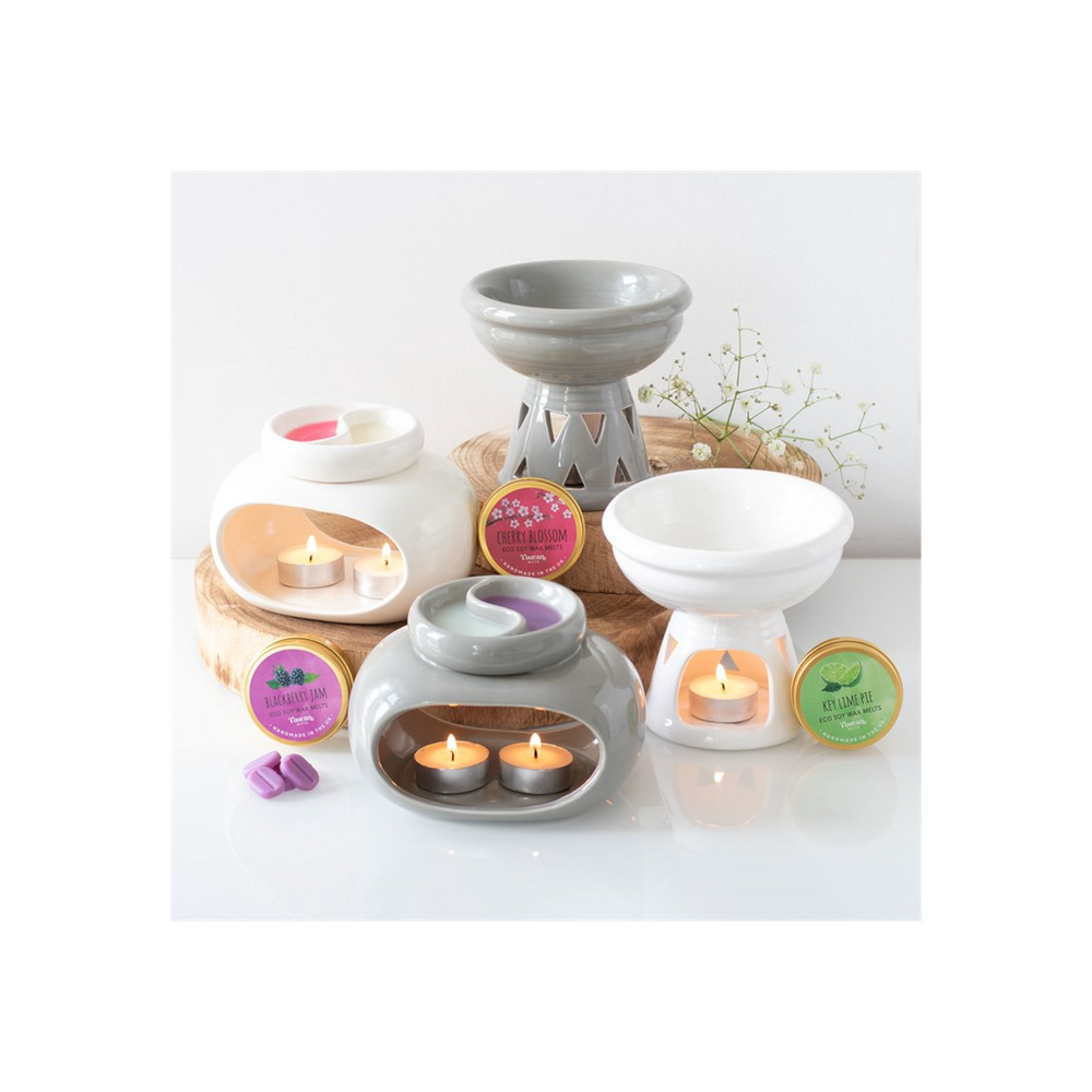 Off White Deep Bowl Oil Burner