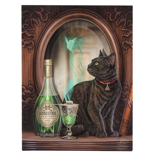 19x25cm Absinthe Canvas Plaque19x25cm Absinthe Canvas Plaque by Lisa Parker