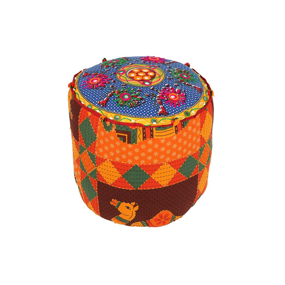 Indian Fabric Recycled Stool