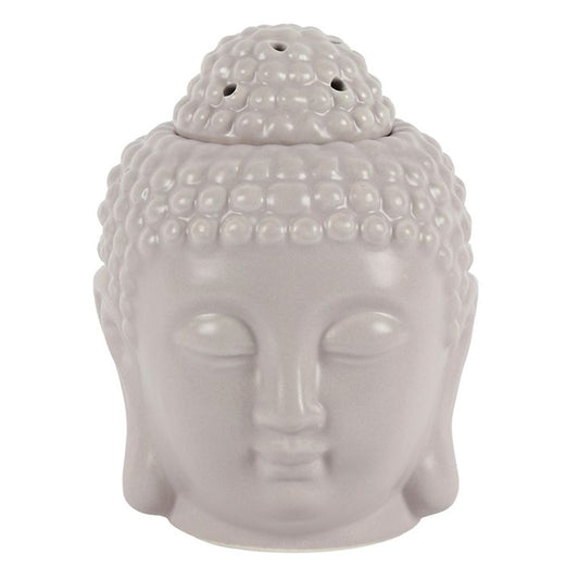 Small Grey Buddha Head Oil Burner