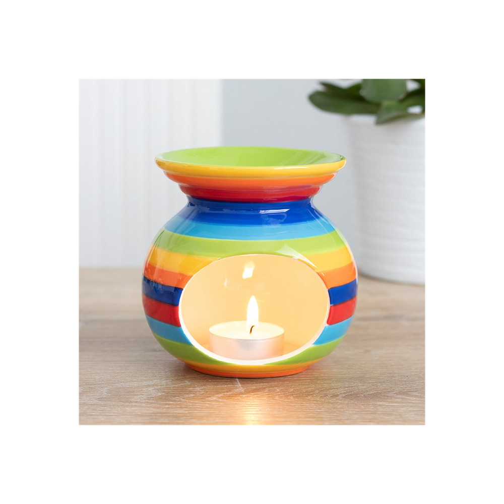 Rainbow Stripe Oil Burner