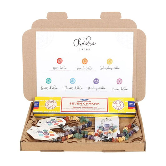 Chakra Crystal Chip Jewellery Gift Set