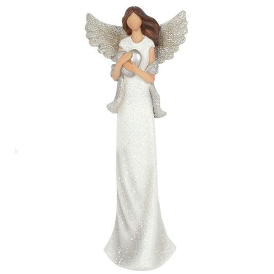 Amara Medium Glitter Angel Ornament