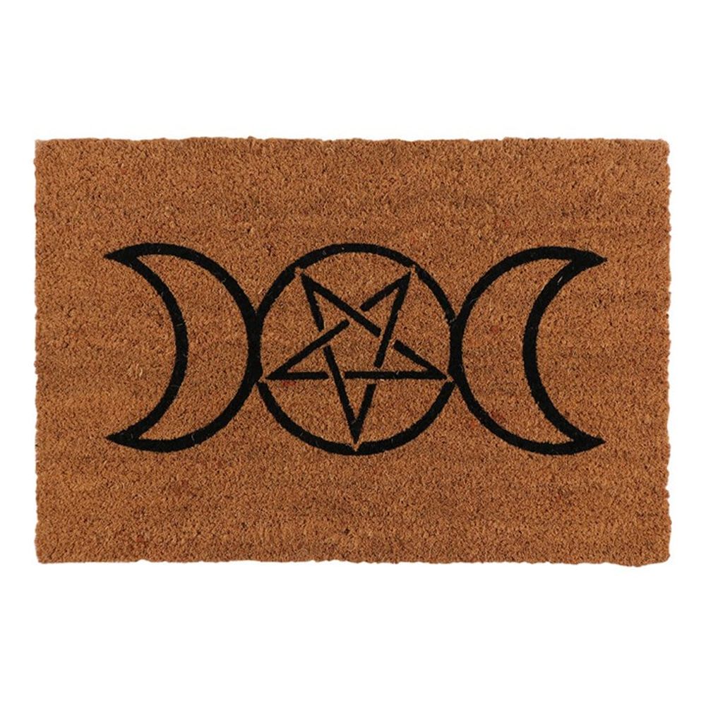 Natural Triple Moon Doormat