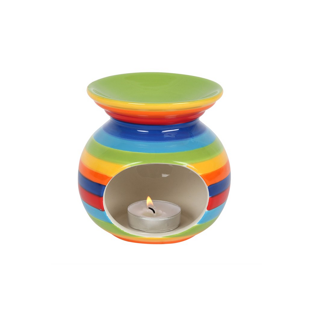 Rainbow Stripe Oil Burner