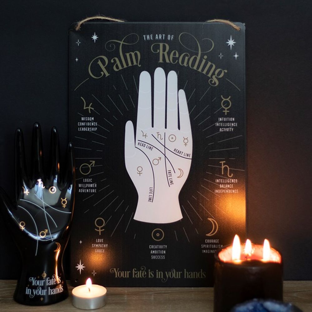 Palm Reading Metal Sign