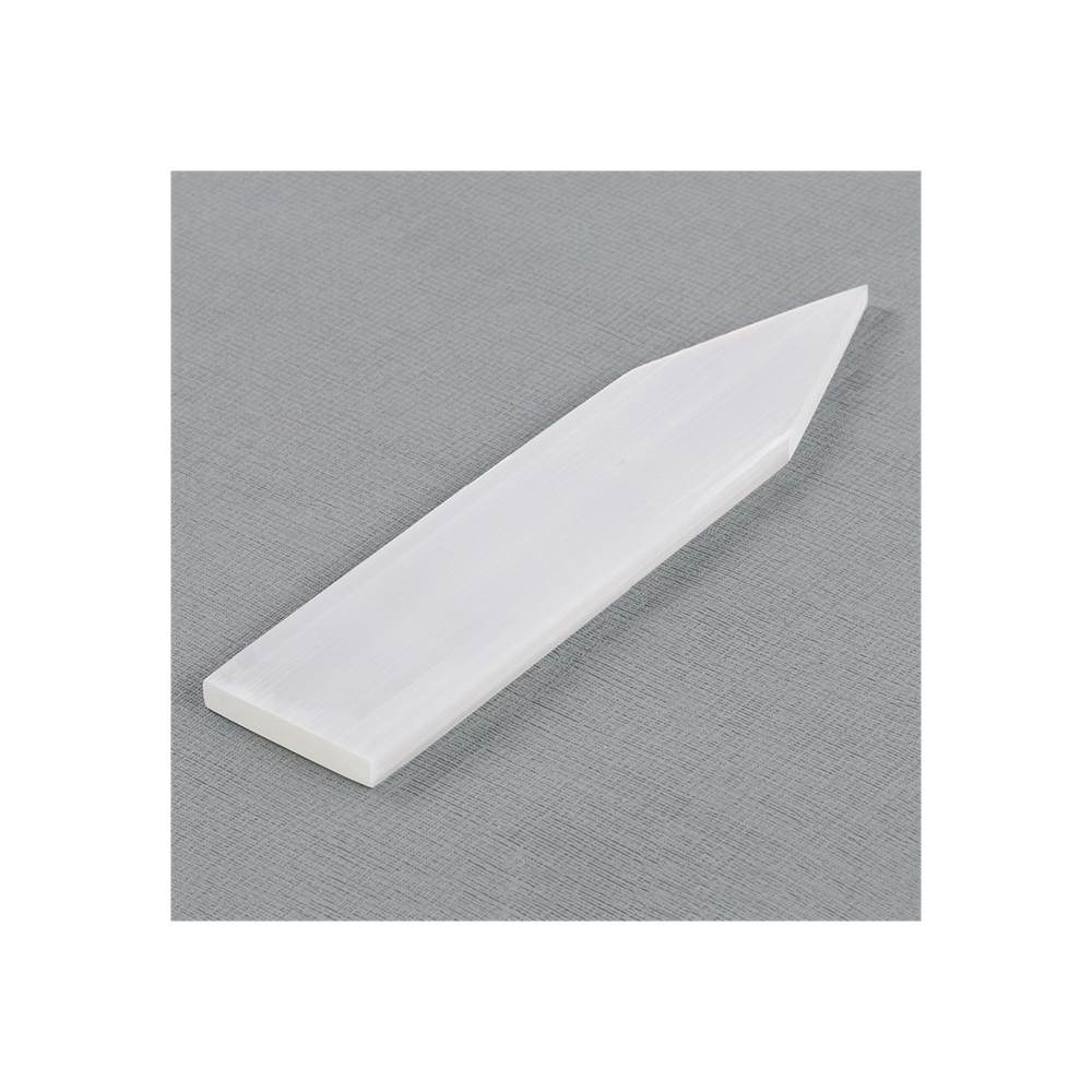 Selenite Flat Pointed Wand