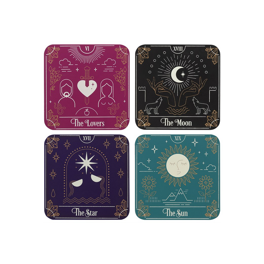 Tarot Card Coaster Set