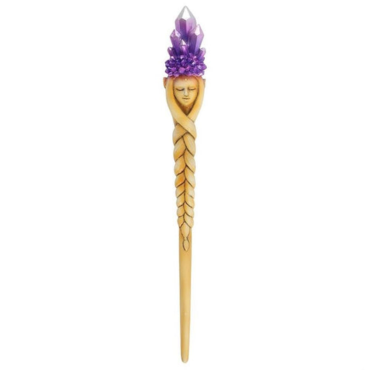 Purple Crystal Goddess Wand