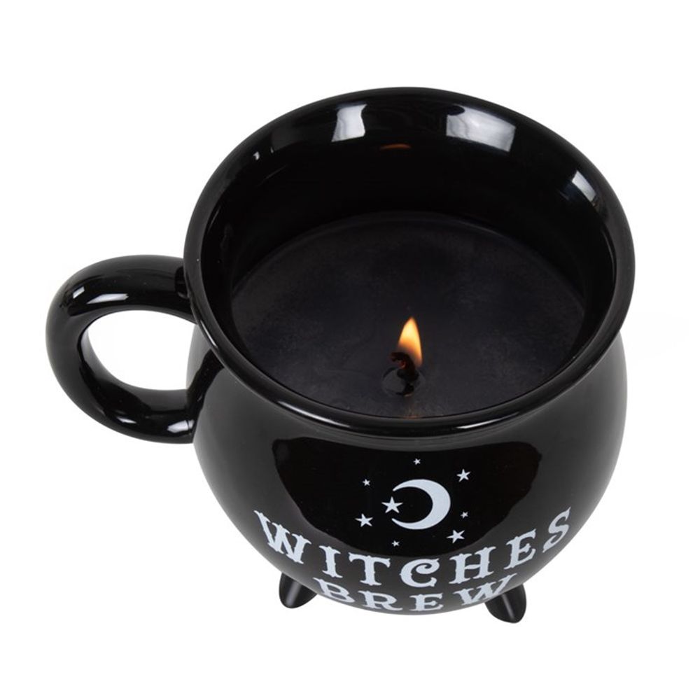 Witches Brew Cauldron Mug Candle