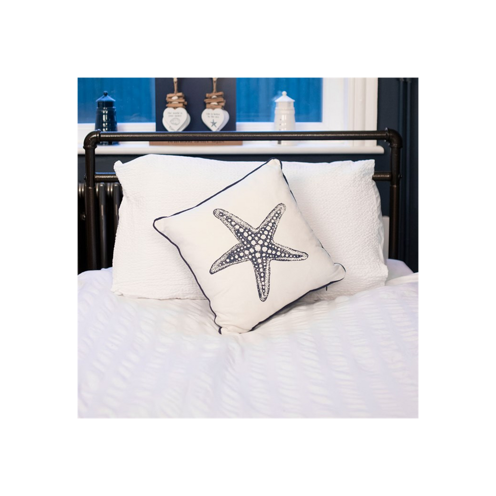 35cm Square Starfish Cushion