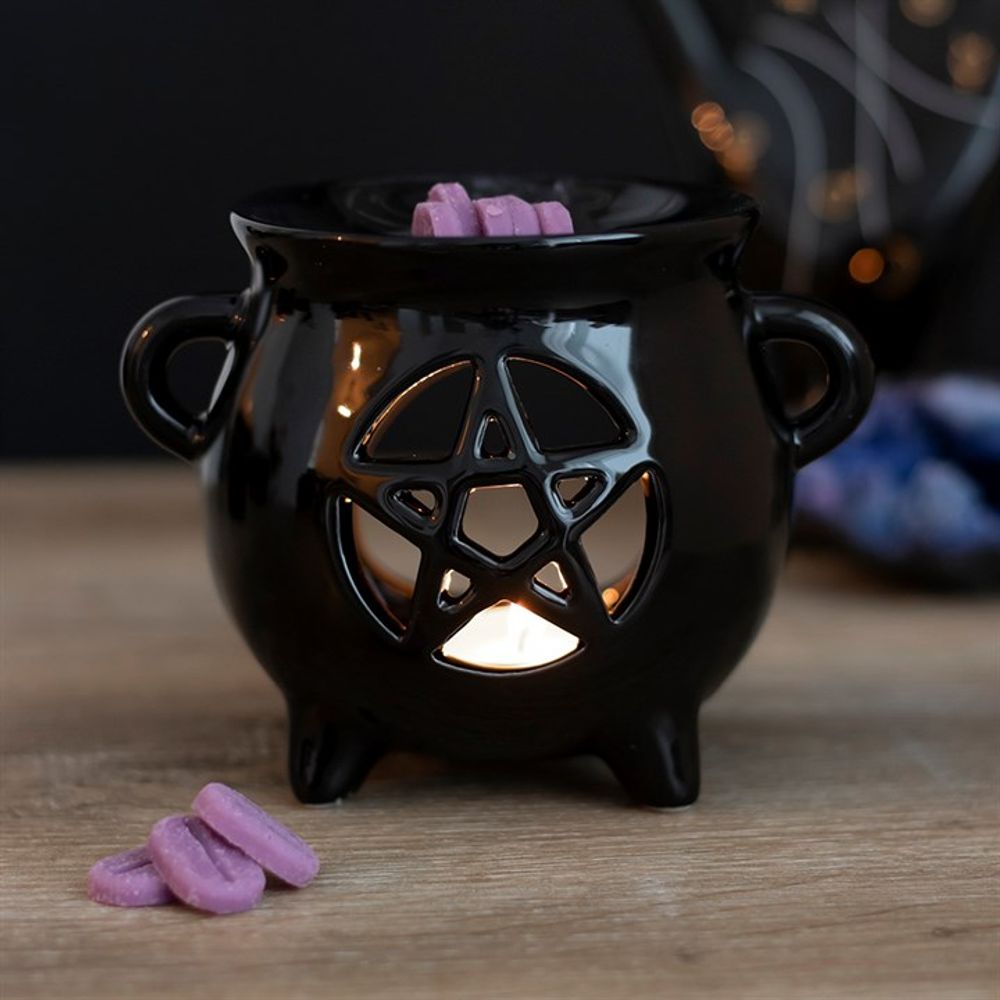 Pentagram Cauldron Oil Burner