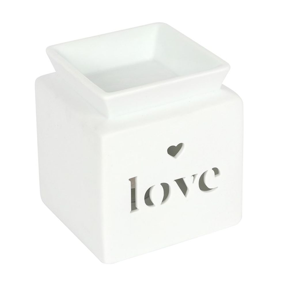 White Cut Out Oil Burner