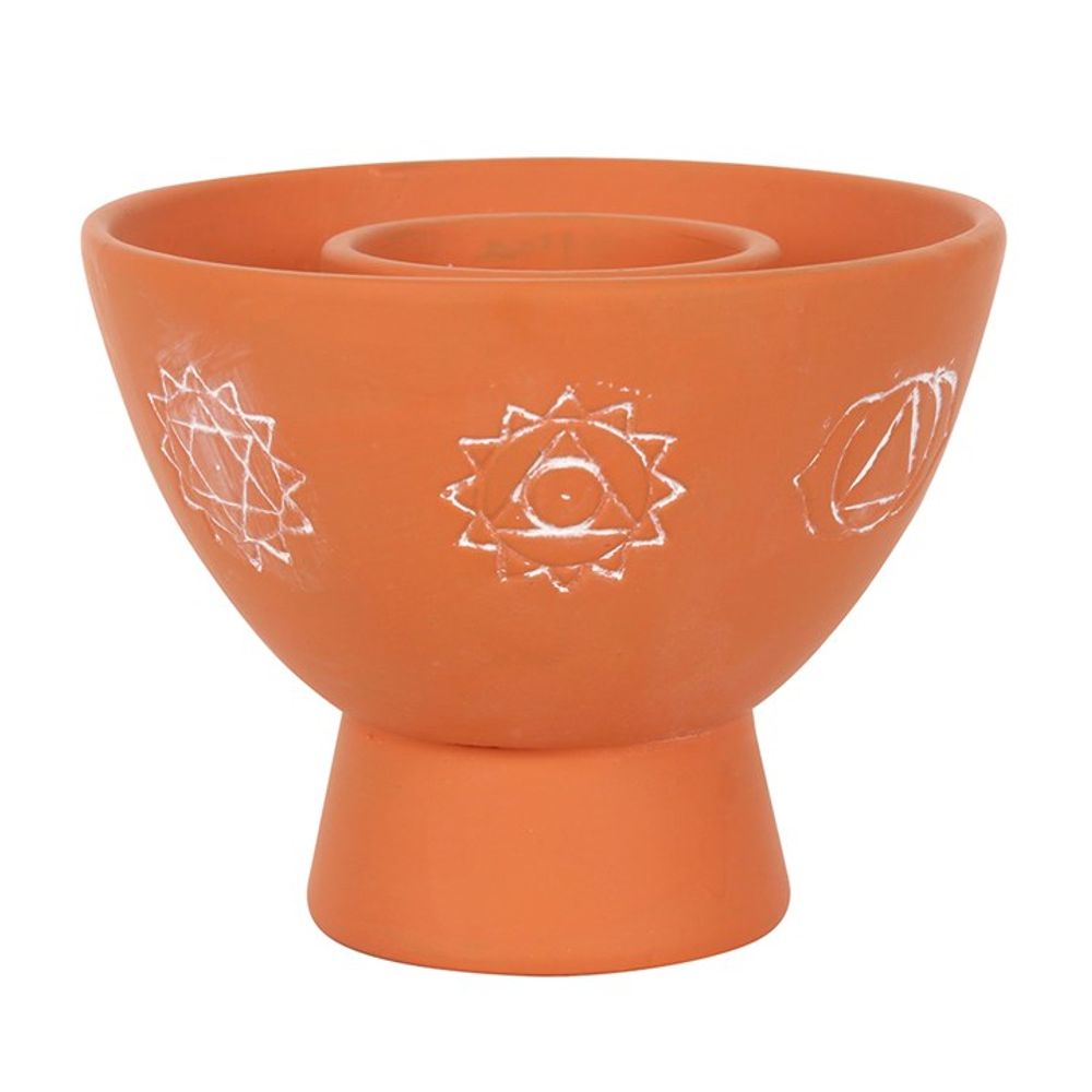 Chakras Terracotta Smudge Bowl