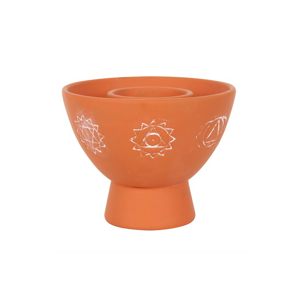 Chakras Terracotta Smudge Bowl