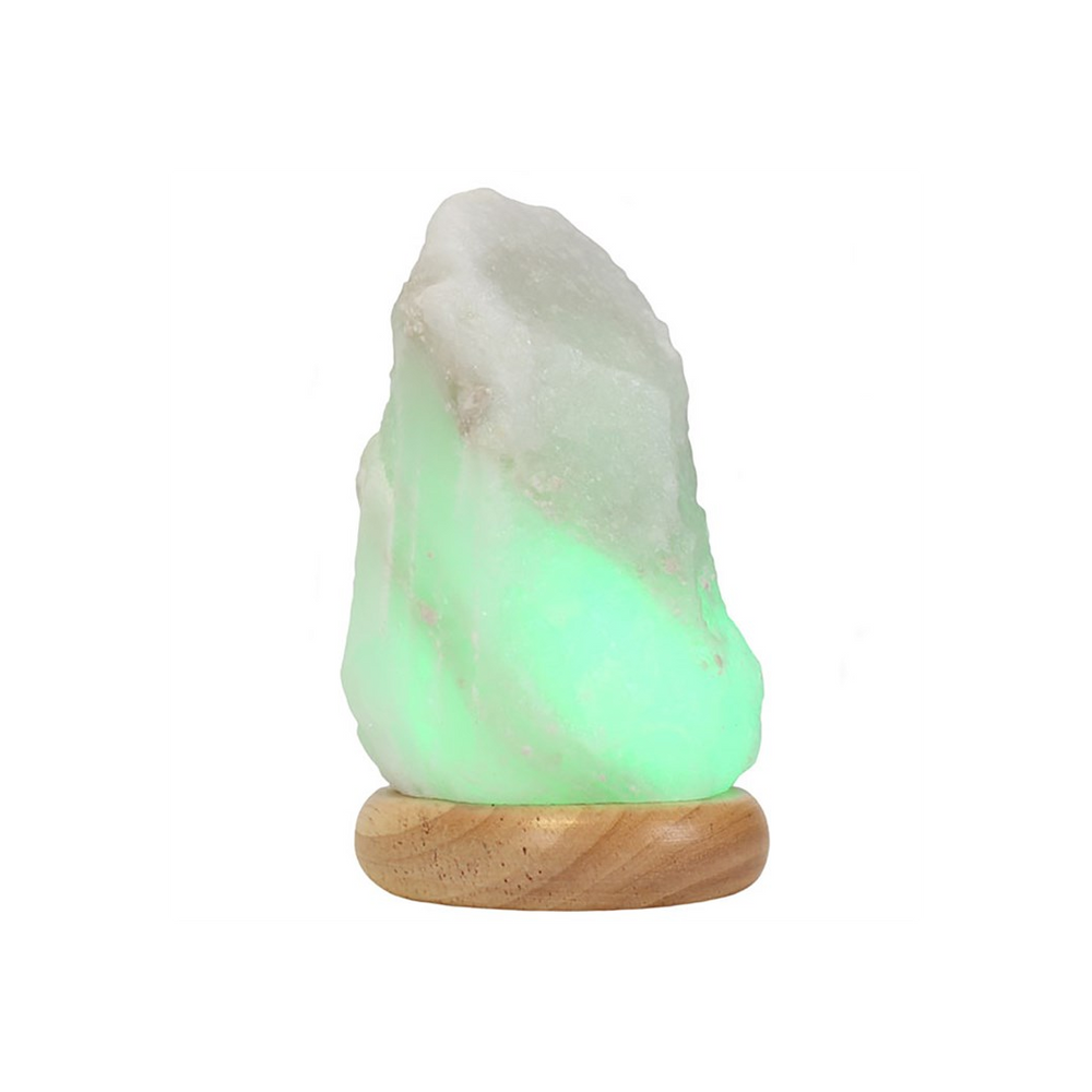 Large White USB Colour Changing Salt Lamp