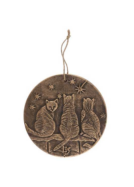 Bronze Wish Upon A Star Terracotta Plaque by Lisa Parker