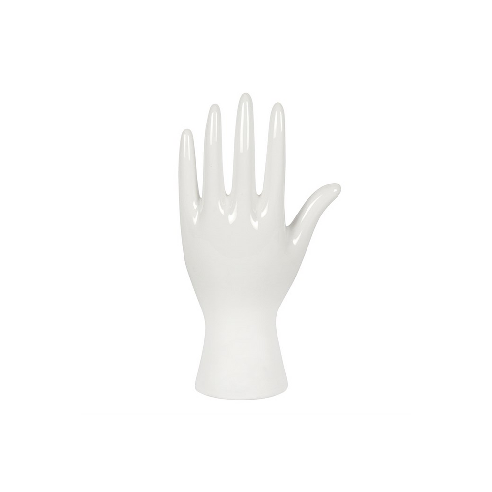 White Ceramic Palmistry Hand Ornament