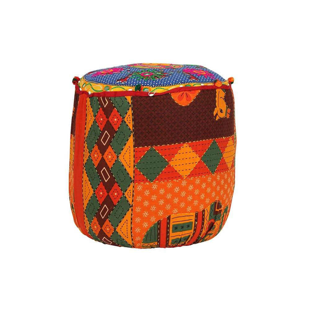 Indian Fabric Recycled Stool