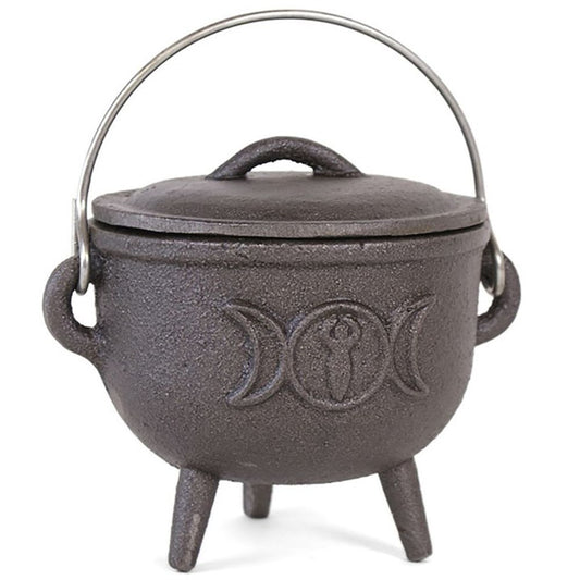 11cm Cast Iron Cauldron11cm Cast Iron Cauldron With Triple Moon