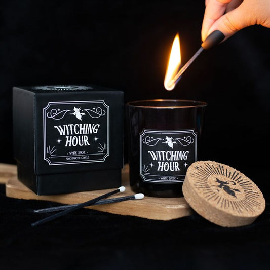 Spooky Black Candle Jars