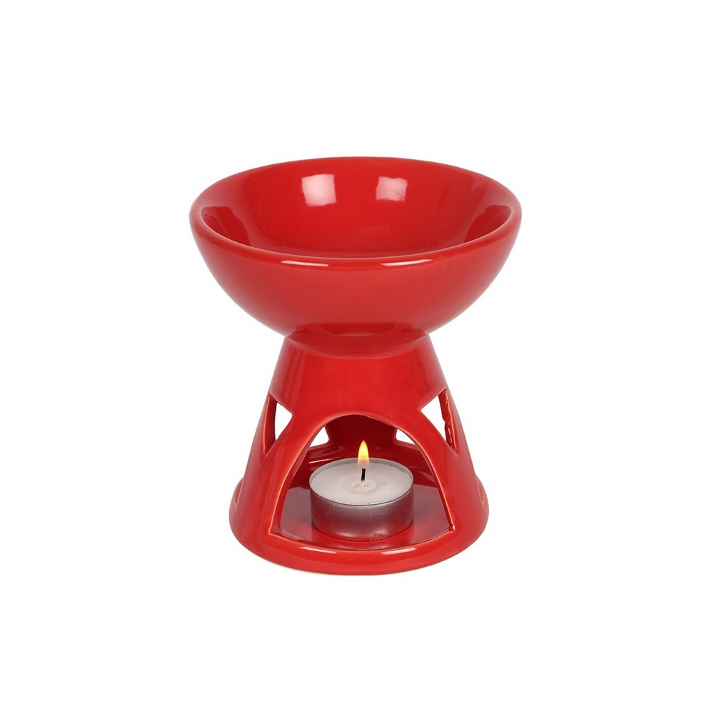 Red Deep Bowl Oil Burner