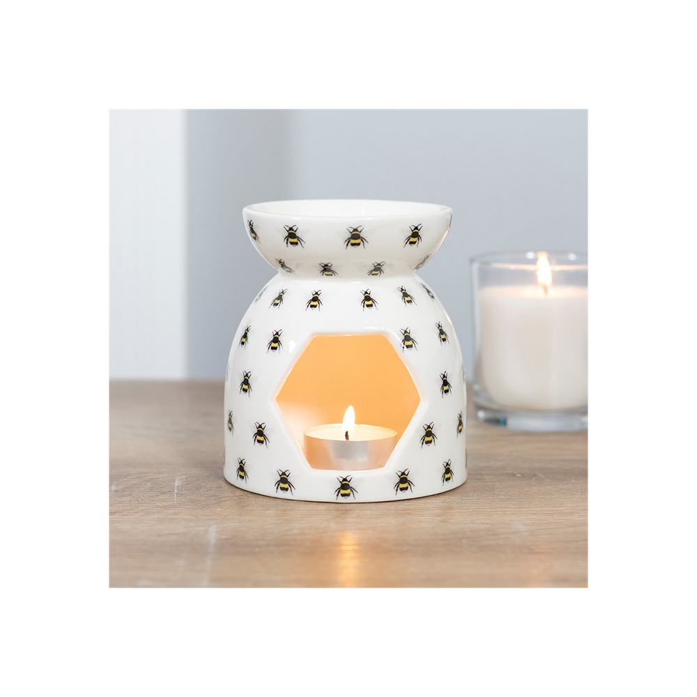 All Over Bee Print Oil Burner