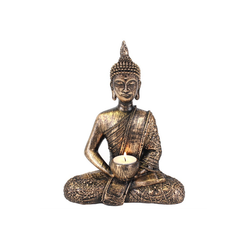 Sitting Thai Buddha Tealight Holder