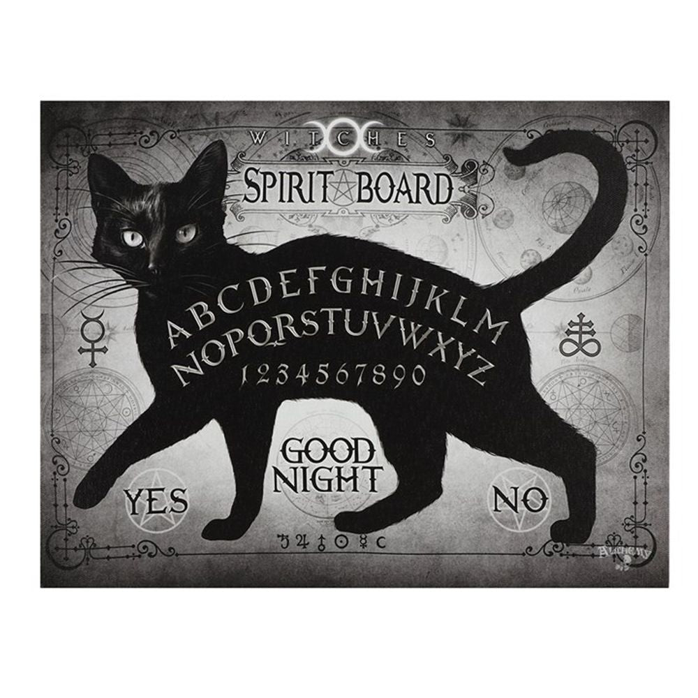 25x19cm Black Cat Spirit Board Canvas Plaque25x19cm Black Cat Spirit Board Canvas Plaque by Alchemy